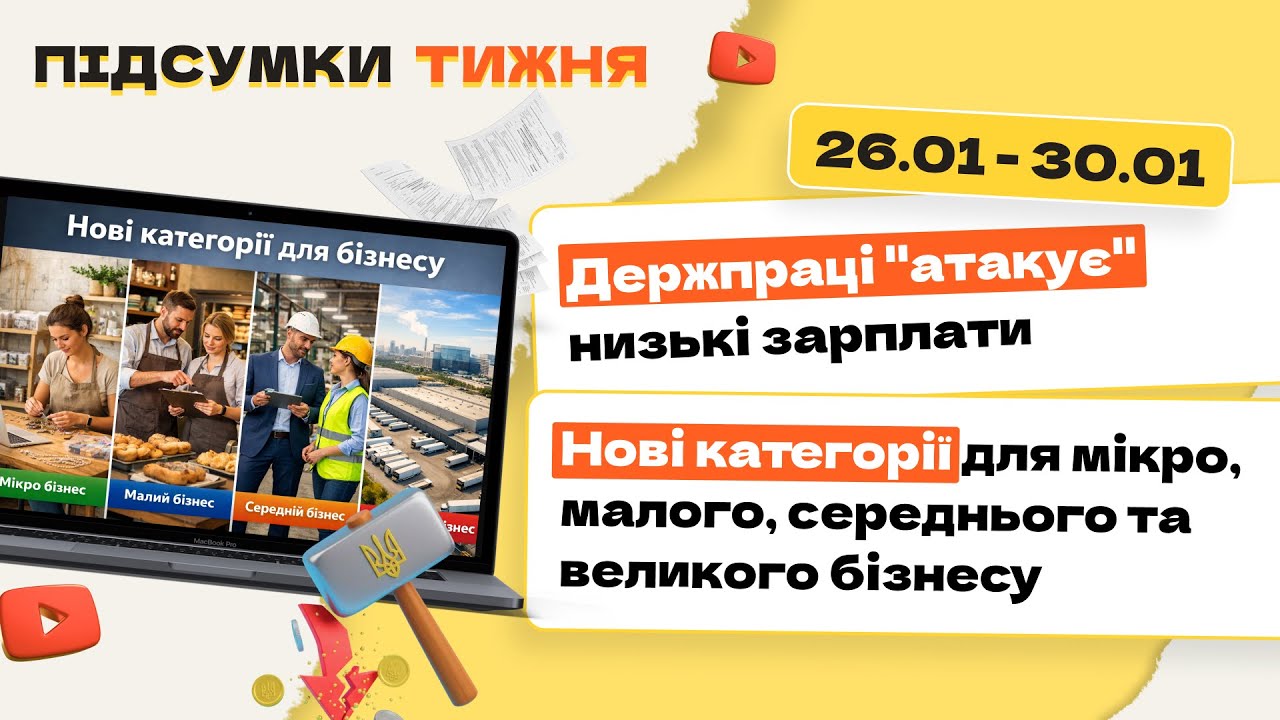 Зарплатні порушення, листи від Дежпраці, нові категорії від мікро до великого бізнесу