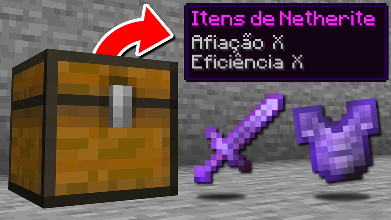 minecraft mas TODOS OS BAÚS TEM ITENS OP!