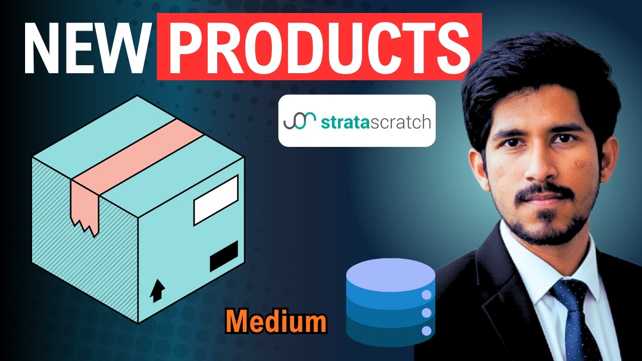 StrataScratch SQL Problem: New Products | Step-by-Step Solution for Interviews