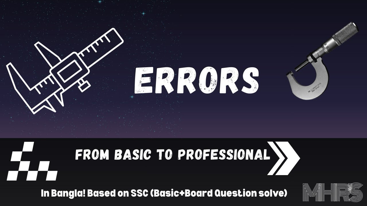 Screw Gauge ও Vernier Scale-এর Error সহজভাবে | SSC Physics | Board Question Solve
