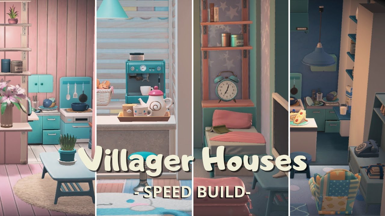 Remodeling Villagers' Houses - Interior Design - Animal Crossing New Horizons - Pastel colors Homes