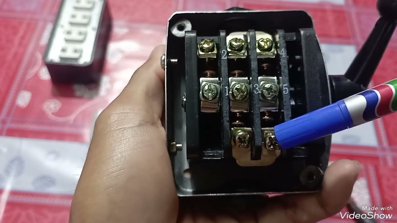 แปลงสวิตช์คันโยก Akela รุ่น QS5-15N 500v เพื่อเอาไว้ต่อกับชุดคอนโทรลกลับทางหมุนมอเตอร์1เฟสหรือ3เฟส