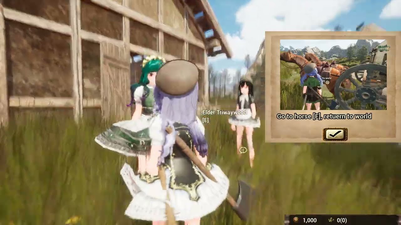Total blade - hair and dress physics, cart manage