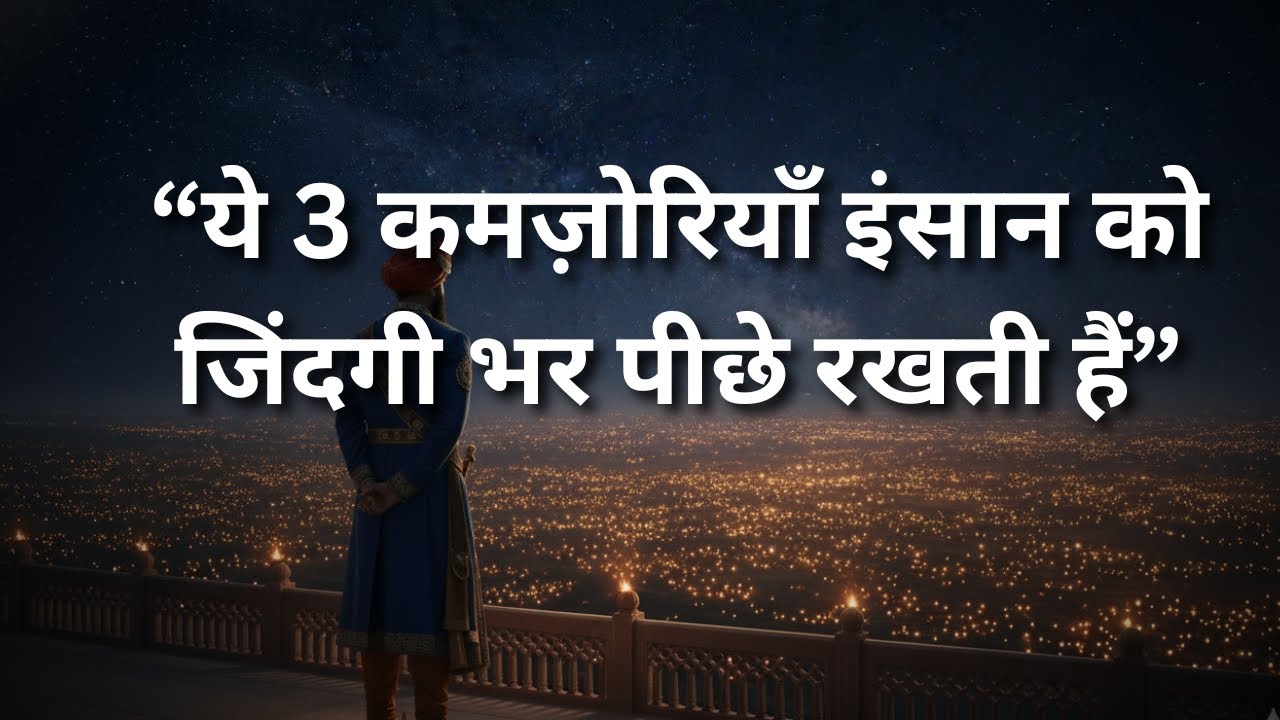  “ये 3 कमज़ोरियाँ इंसान को जिंदगीभर पीछे रखती हैं”. ज़रूर सुनें