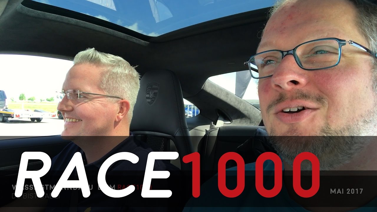 Ein Tag RACE1000 (Vergleich: Lichtschranke, PBOX, QStars, VBOX Sport, VLOG, mit 911 Turbo S)