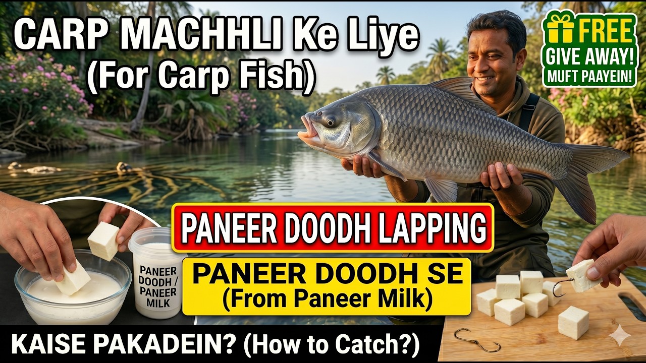 Paneer Doodh Lapping For Carp Fishing & Give Away