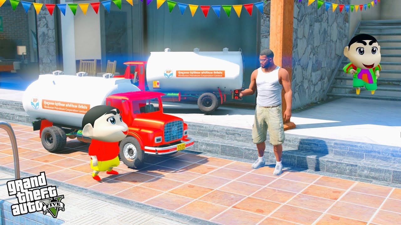 Shinchan & Franklin Buy Mini RC Tanker in GTA 5