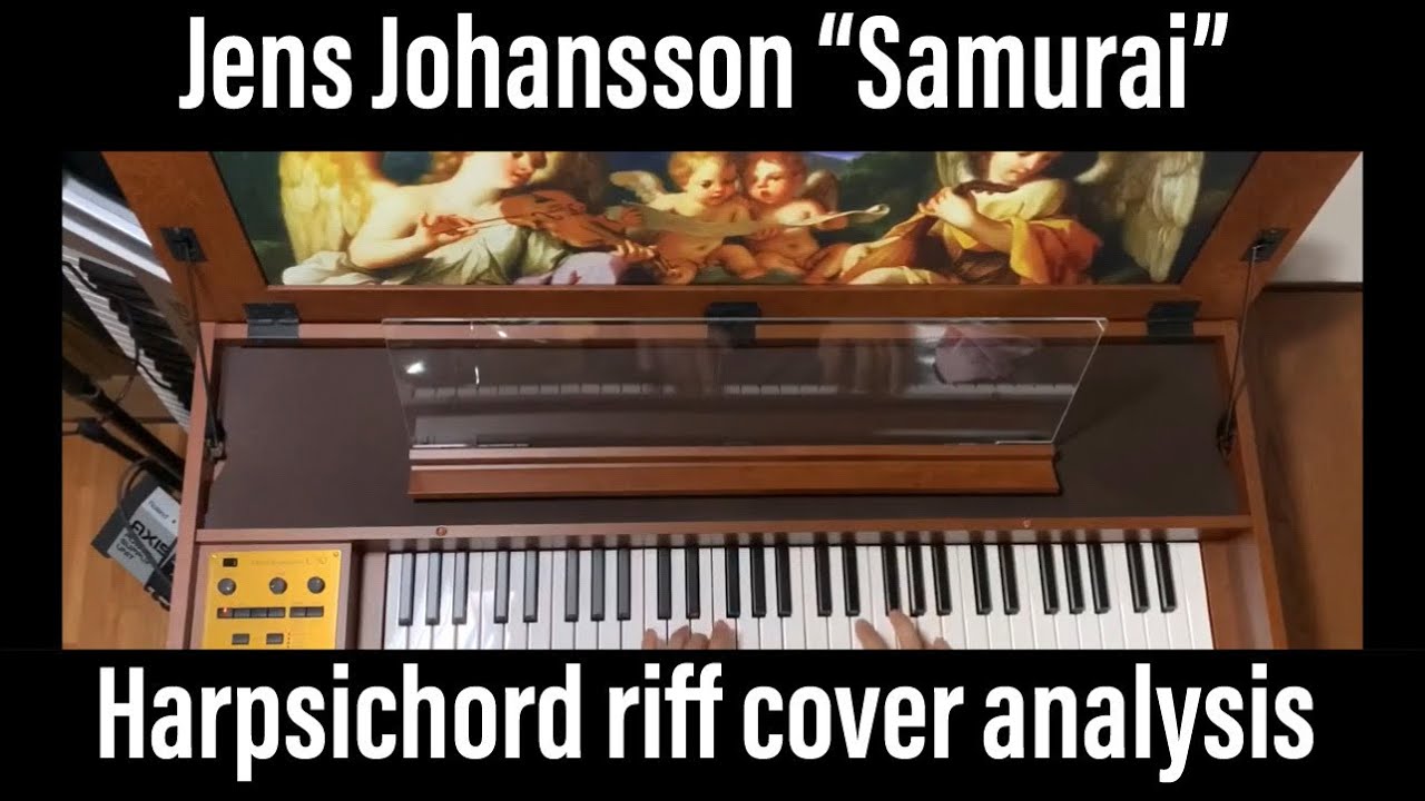Jens Johansson Samurai keyboard cover repeated notes tutorial FANTOM C30 同音連打 JD10 harpsichord