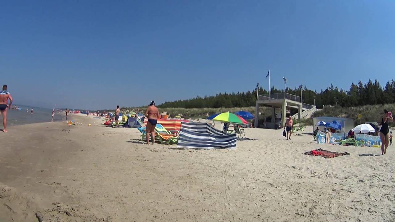 Przejazd rowerem po plaży z Grzybowa do Kołobrzegu