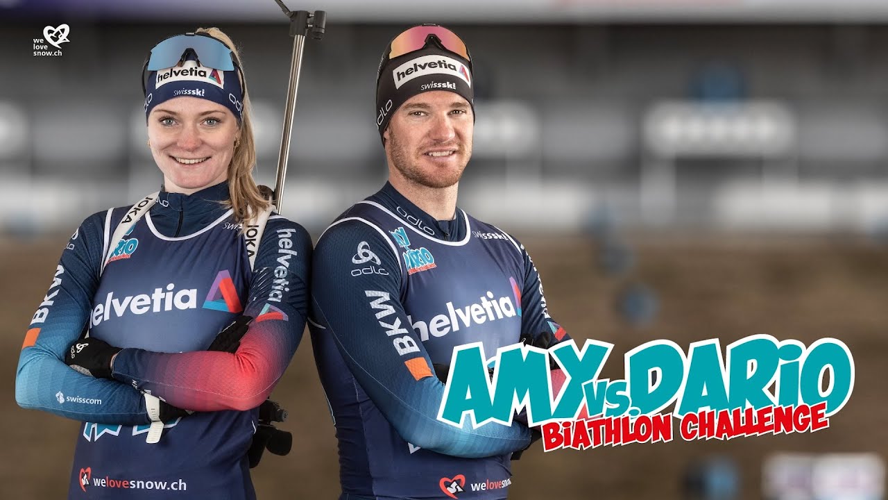 Amy vs. Dario | Biathlon Challenge – Das Duell