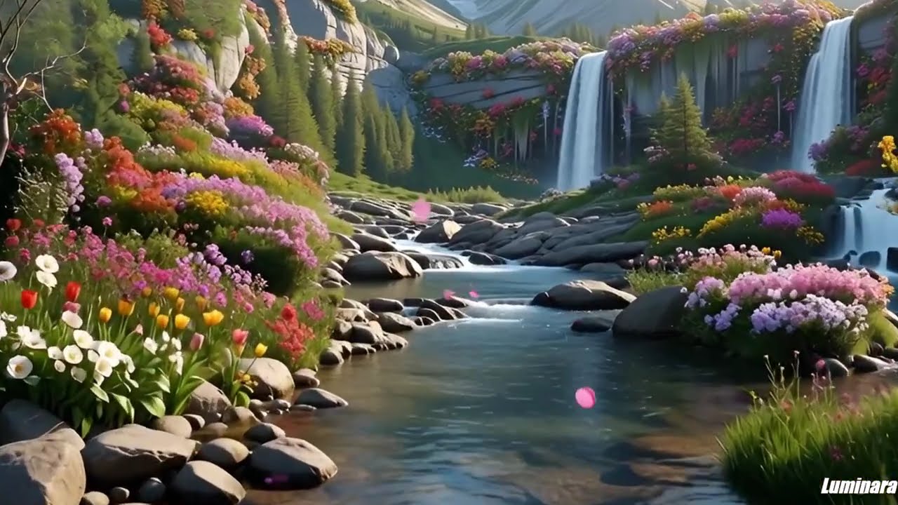 A Dreamy Walk Through a Flower Garden 🌸 | Relaxing & Healing Nature Video