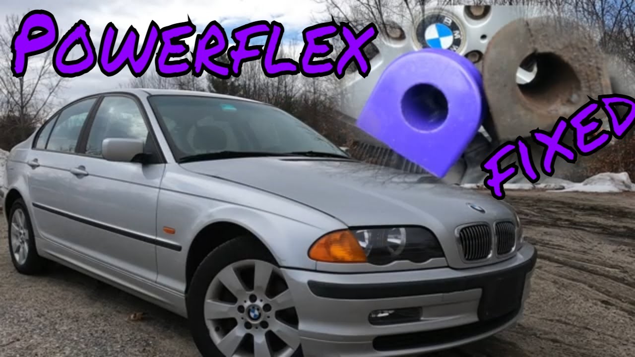 Powerflex Front sway bar bushing install BMW E46 325xi