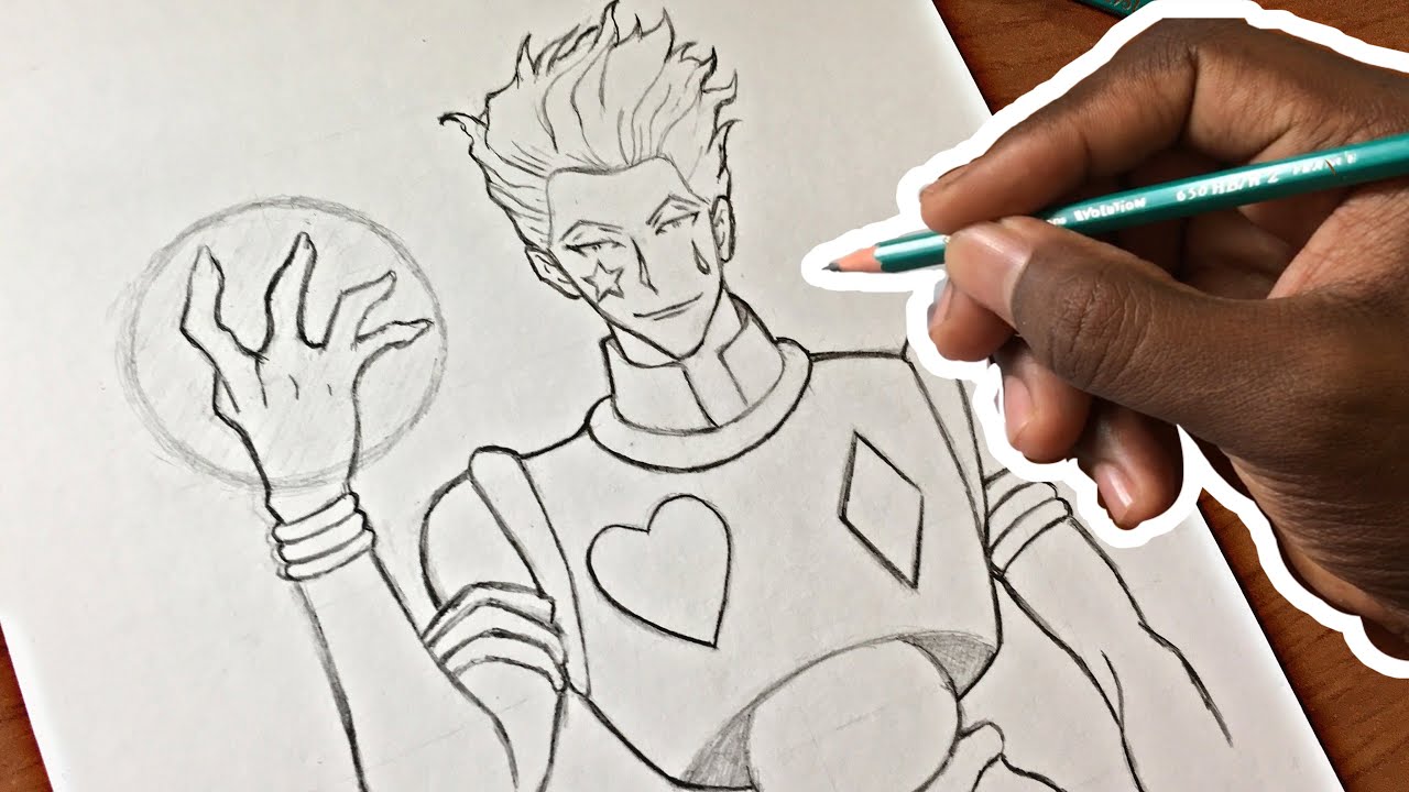 رسم هيسوكا من أنمي القناص | تعليم الرسم خطوة بخطوة 