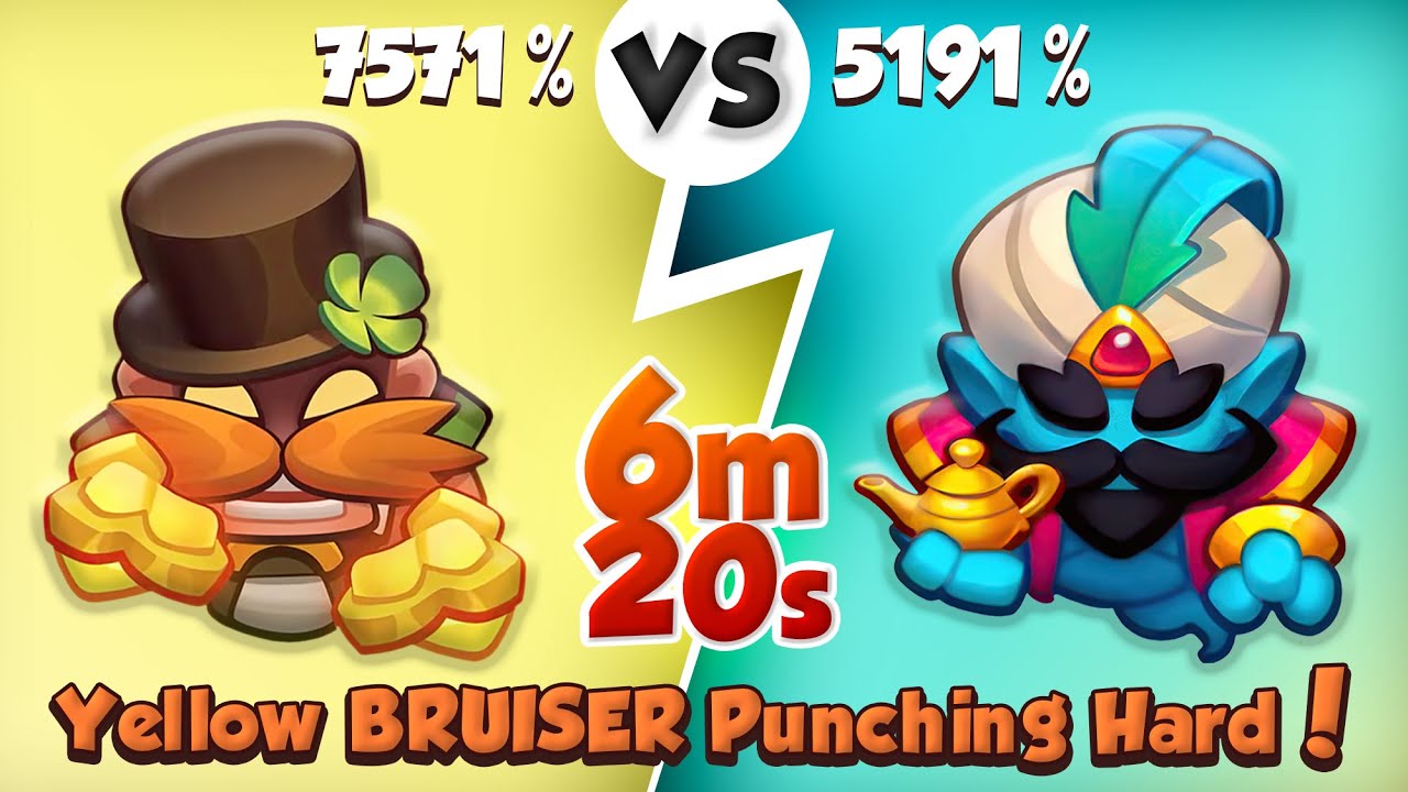 Yellow BRUISER Punching Harder and Harder! 6:20 mins | PVP Rush Royale