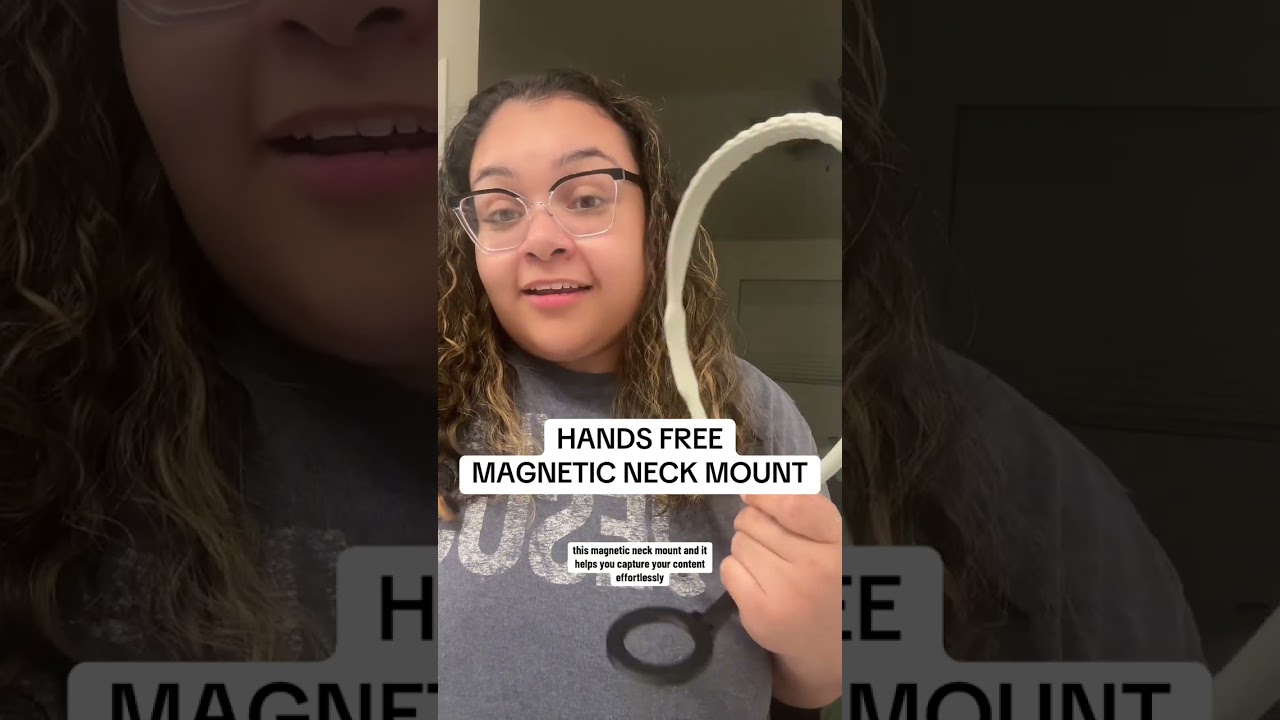 Hands-free fun with magnetic neck mounts! #magneticneckphoneholder