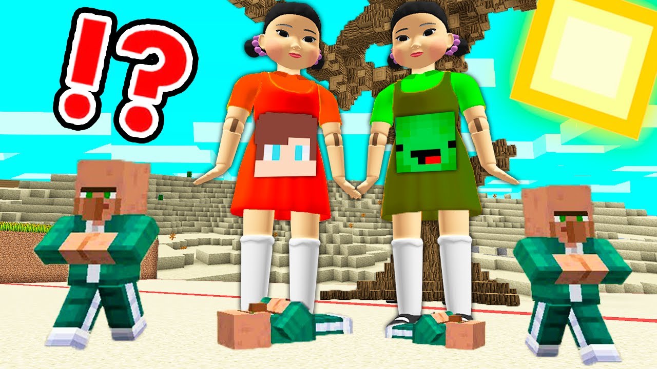 MAIZEN: JJ и Mikey становятся игровыми куклами Squid Game Dolls Story - Minecraft Animation JJ & ...