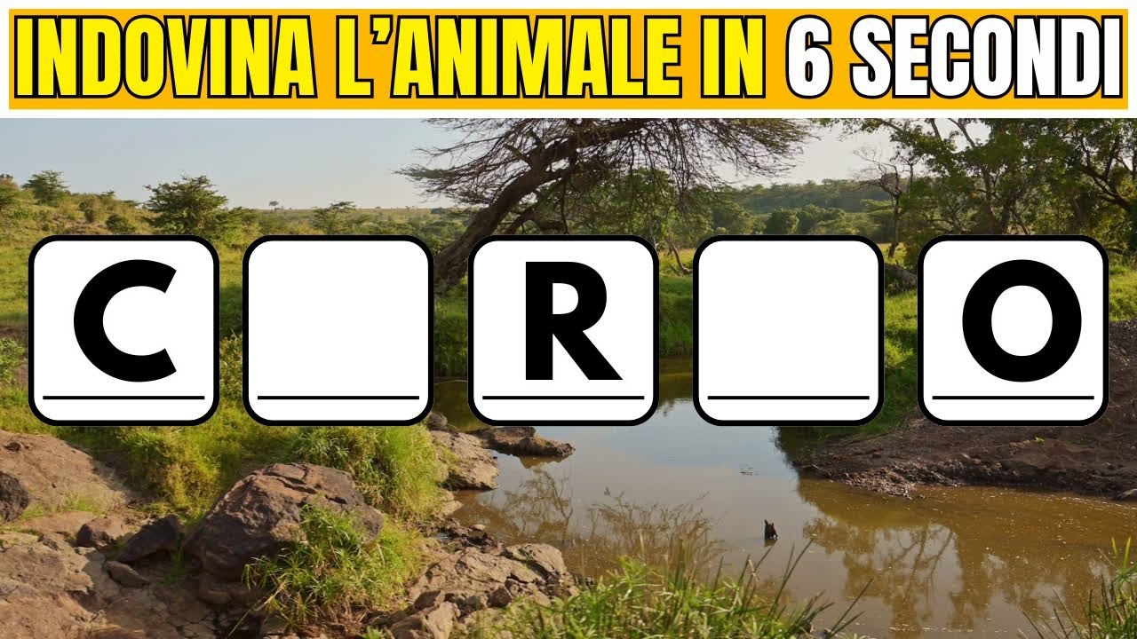 Indovina l'ANIMALE in 6 secondi | QUIZ ANIMALI