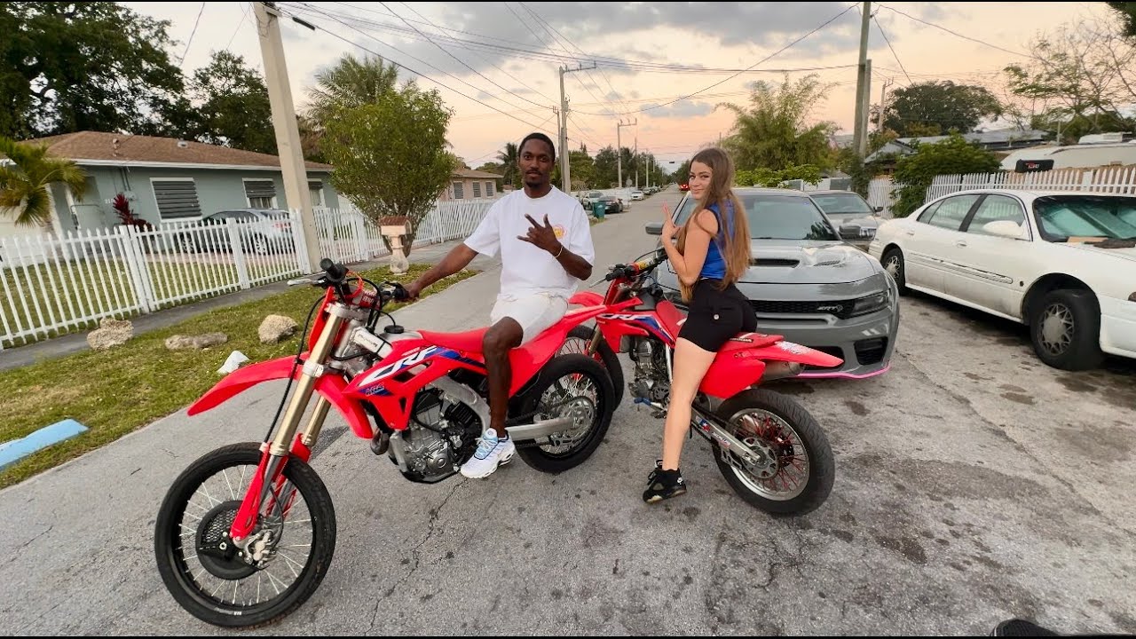 Surprised her with a Crf150