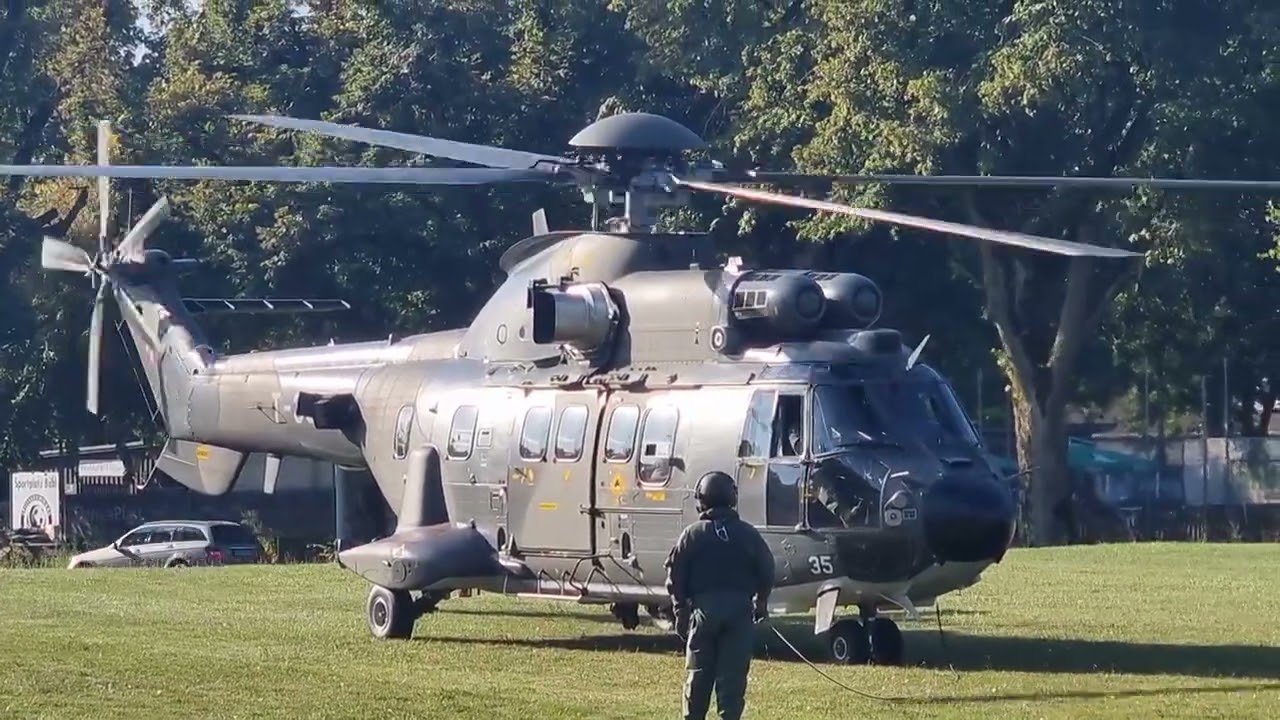 Start Super Puma, Schweizer Luftwaffe