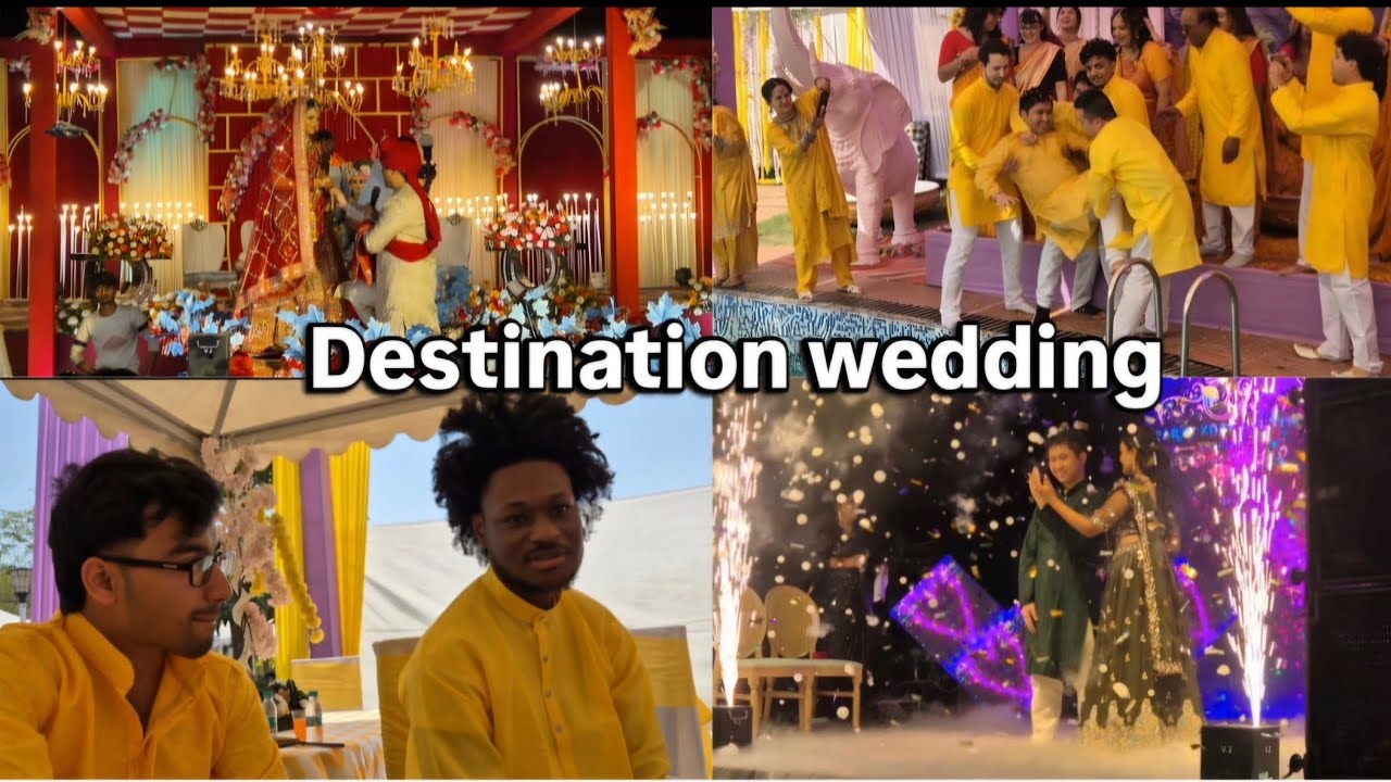 Indian Destination Wedding with Foreign Guests | First Vlog 🎥