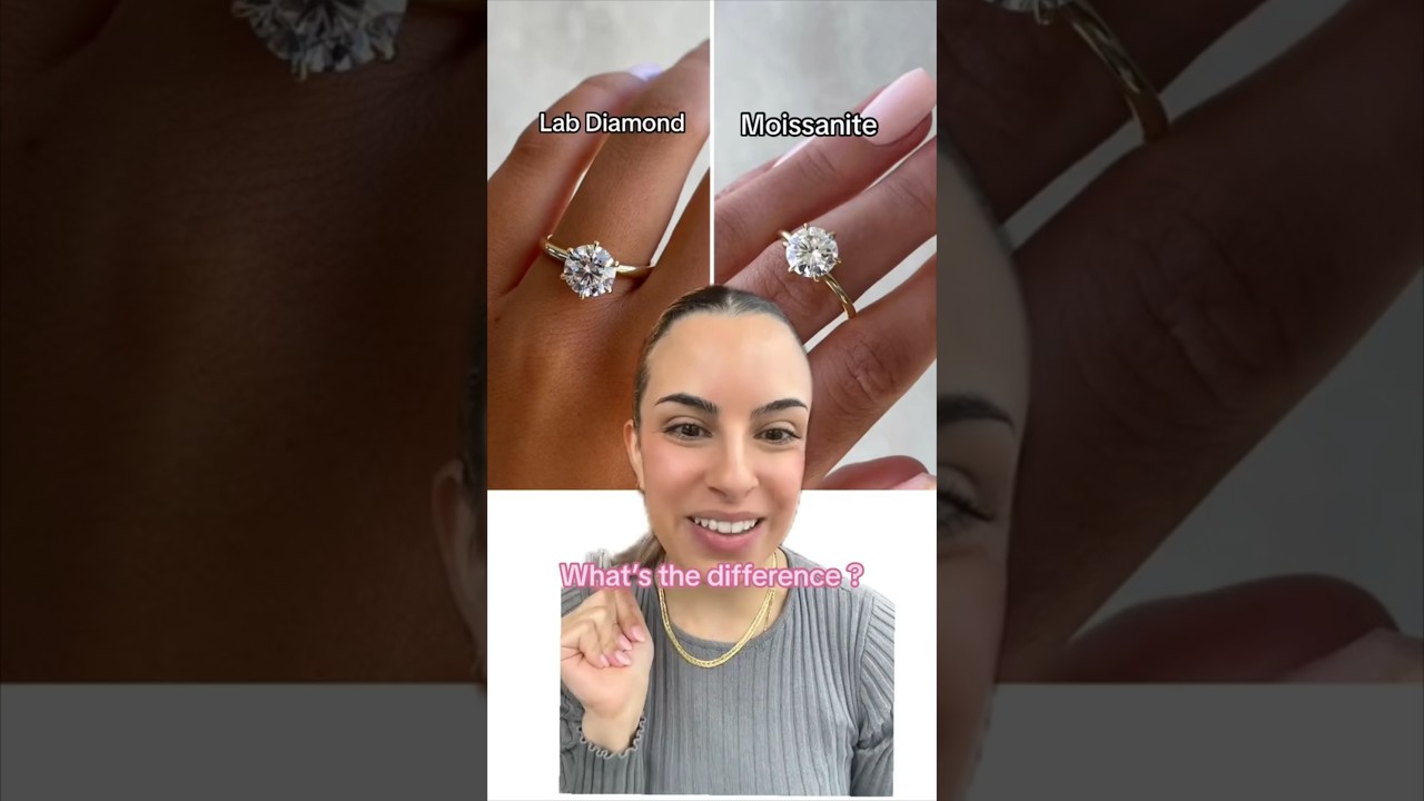 Moissanite vs Lab Grown Diamond 🤯💎