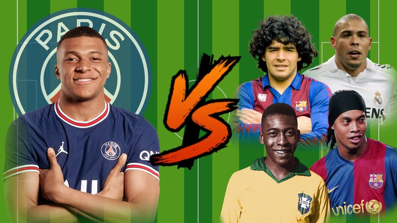 Mbappe vs Pele-Maradona-Ronaldinho-R9💪