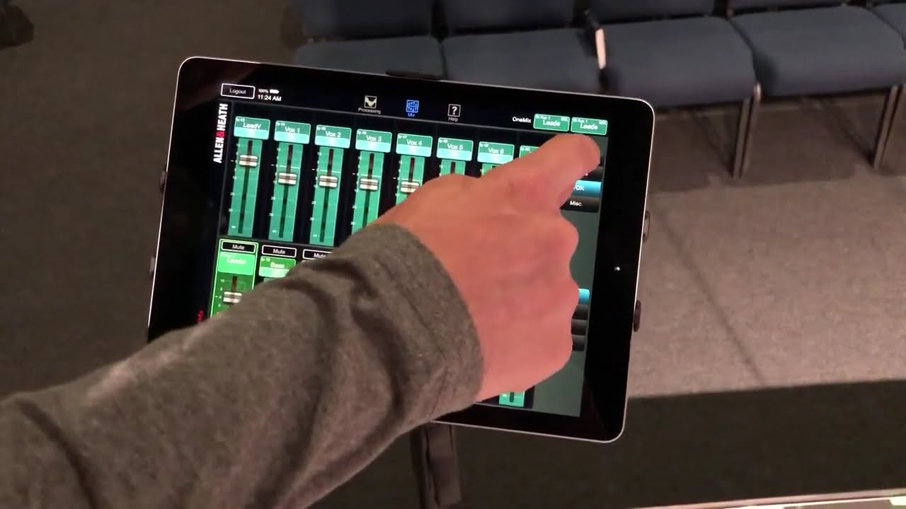 DLive iPad in-ear monitor mixing
