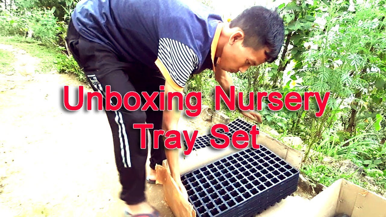 Unboxing Nursery Tray  Set 104 cells | Unique Plastic Seedling Pod Tray
