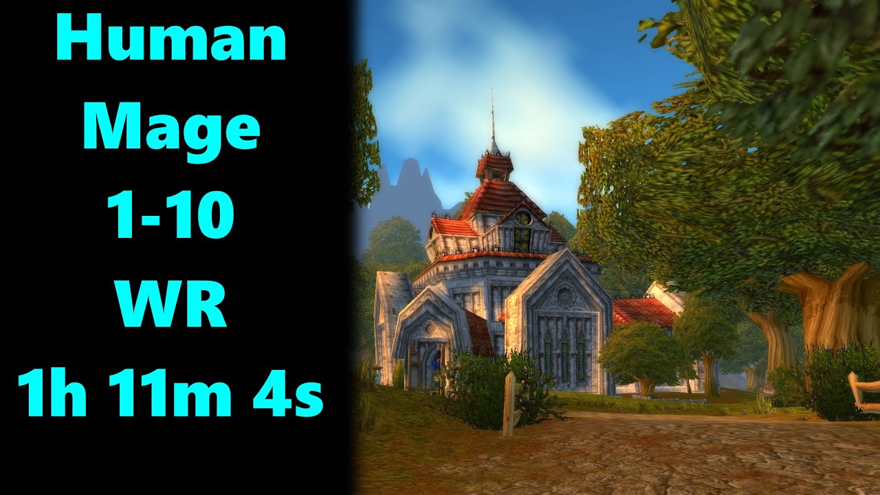 Classic Vanilla WoW - Mage 1-10 World Record (1h 11m 4s)