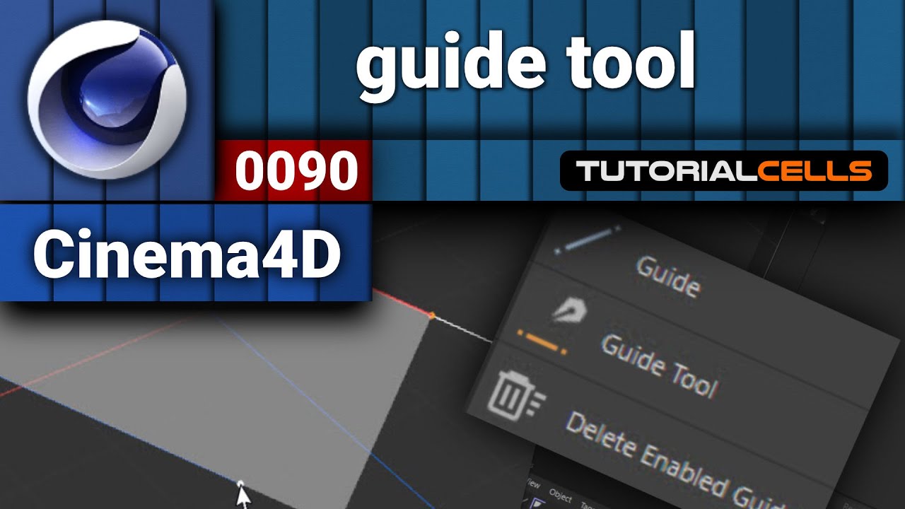 0090. guide tool ( line guide , plane guide ) in cinema 4d