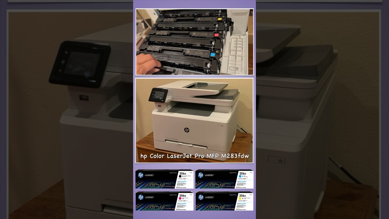 How to Replace the Toner Cartridge on the HP Color LaserJet Pro MFP M283fdw #shorts