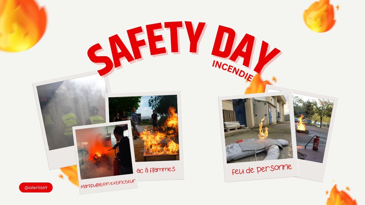 safety day en formation incendie: manipulation des extincteurs et évacuation