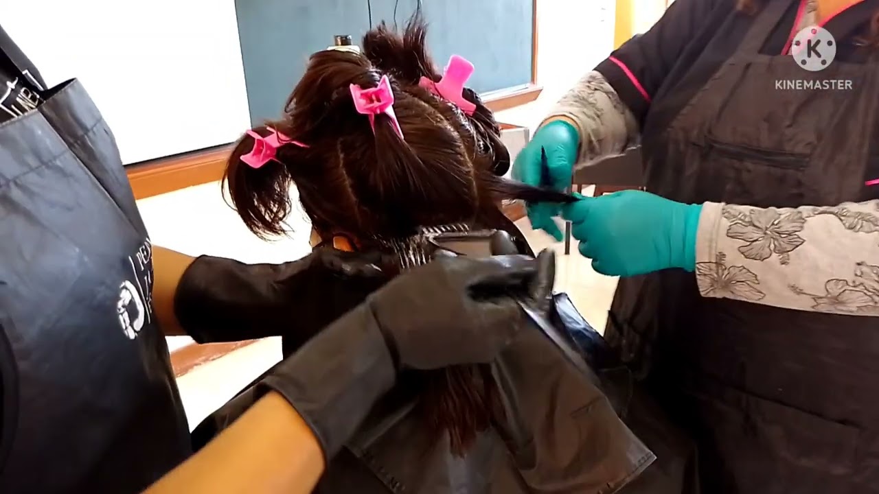 Laceado japonés realizado por  la profesora Zoraida Plasencia