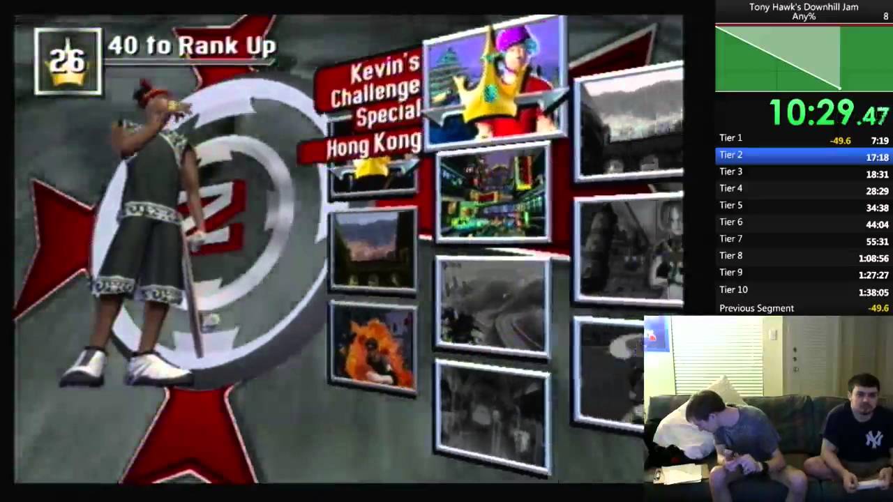 Tony Hawk's Downhill Jam Any% Speedrun [1:30:54, former WR]