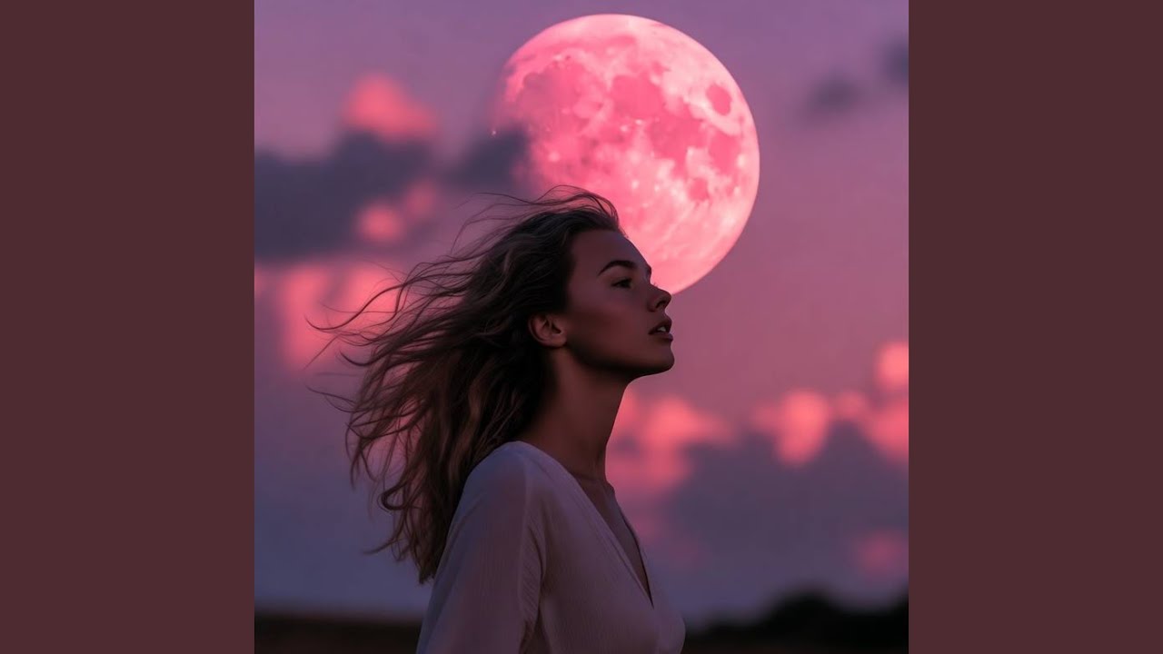 Pink moon sky