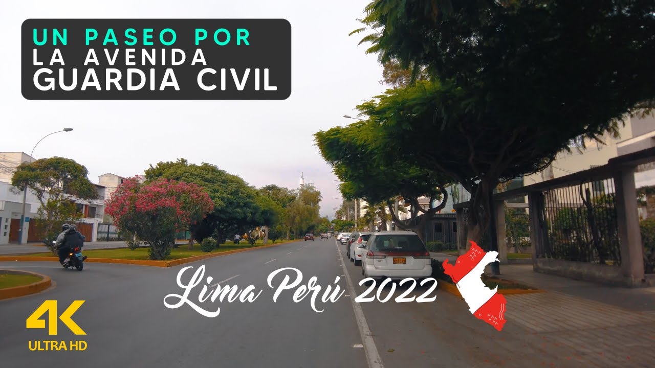 Asi luce la Av. Guardia Civil San Borja Lima Peru 4k 2022