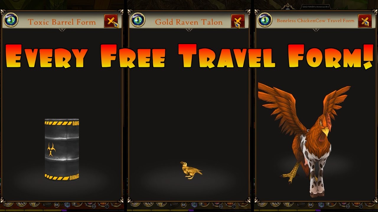 AQ3D Every FREE Permanent Travel Form! UPDATED! AdventureQuest 3D