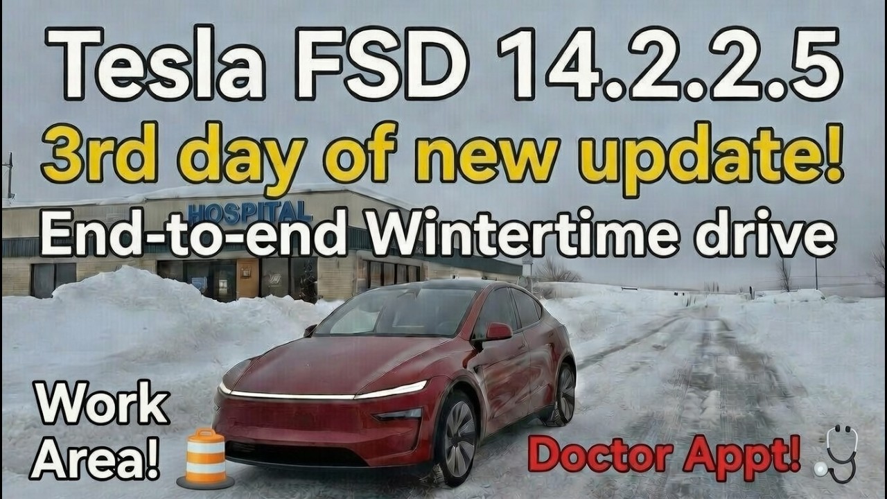 Tesla FSD 14.2.2.5 drives me to medical appointment!