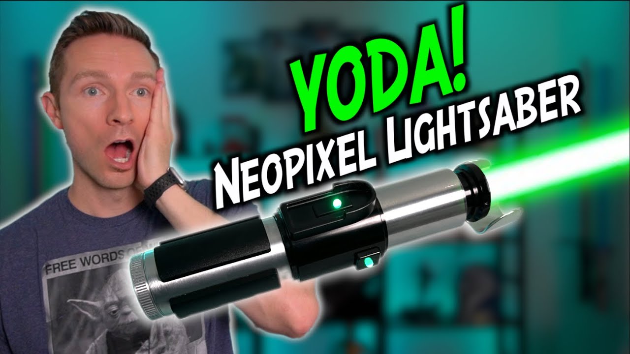 Самый реалистичный неопиксельный световой меч Йоды! (CCSabers)