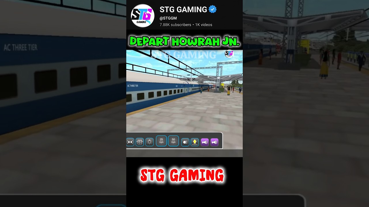 TRAIN DEPART HOWRAH JN. 🤩| INDIAN TRAIN SIM 2024 | Train Simulator | Train Wala Game | Train Videos