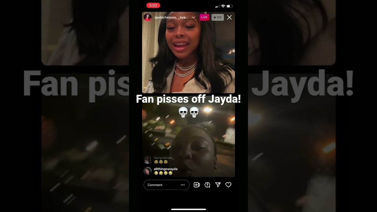 Fan pisses off Jayda Cheaves!