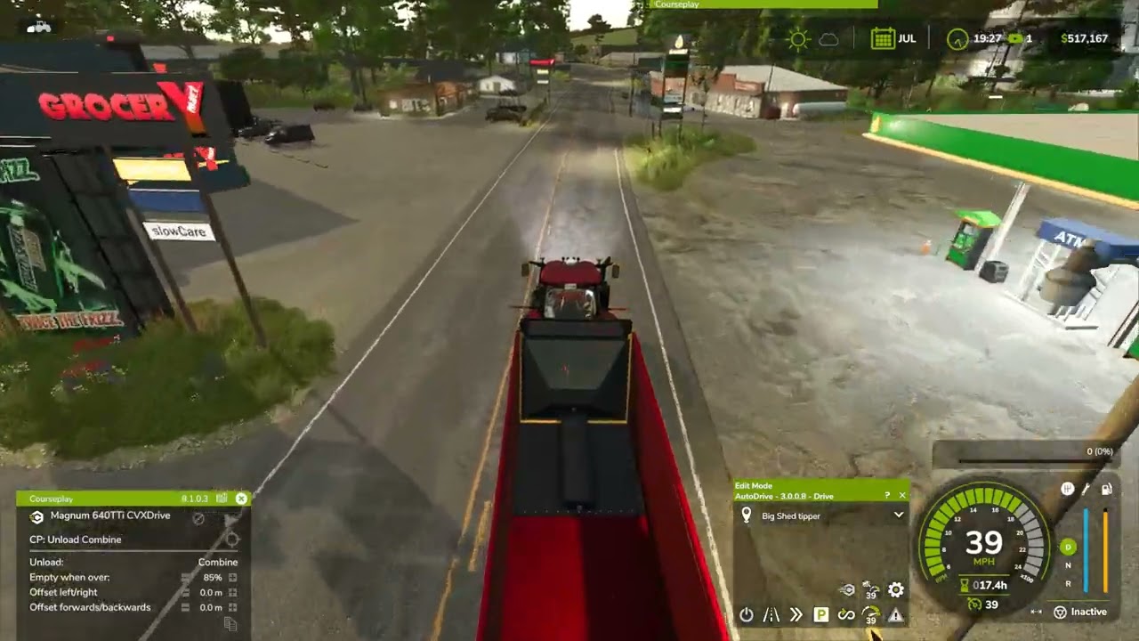 Stevie's Riverbend Springs 4x map hauling manure for compost mixer