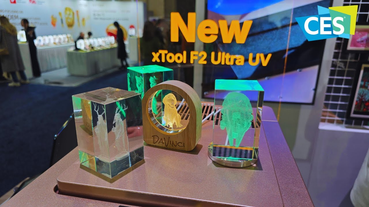 Потрясающий станок для гравировки стекла Xtool F2 Ultra UV