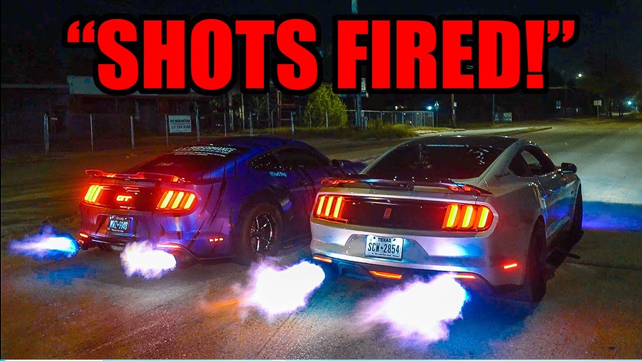 COPS CALLED ON CAR MEET TURNED WARZONE! (FLAMES, BURNOUTS, PULLS!)