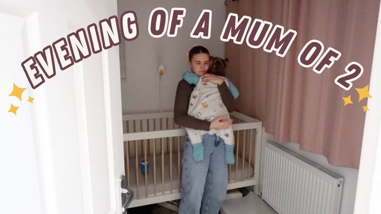 REALISTIC evening routine of a mum of 2 kids (18 month old + 4 year old) uk