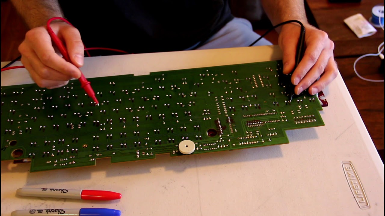 Quick explanation of how to trace a keyboard matrix