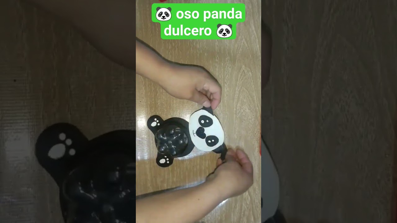 🔴 COMO HACER UN OSO PANDA DULCERO 🐼 manualidades con reciclaje 🐼