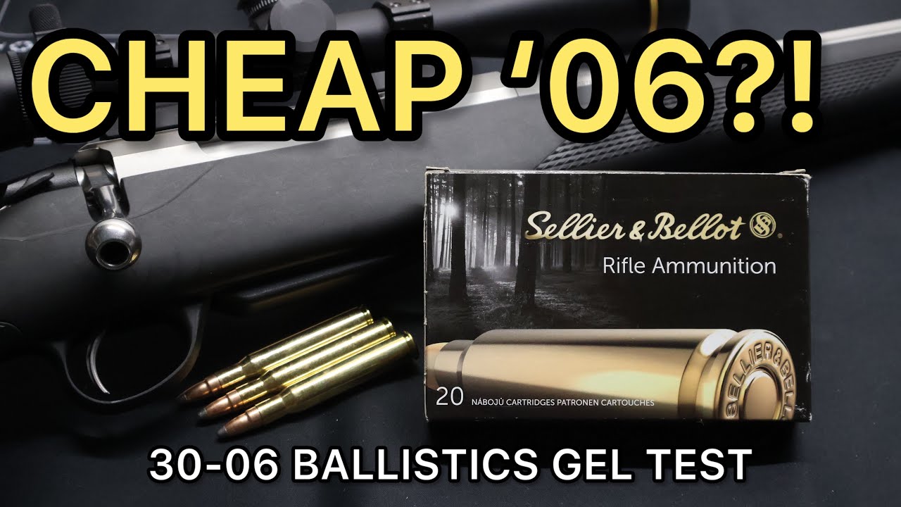 30-06 Sellier and Bellot 150 г Тест на боеприпасы для баллистического геля SPCE