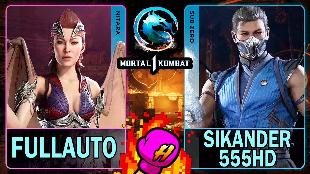 MK1 Fullauto (NITARA) VS Sikander555HD (SUB-ZERO)🥊Mortal Kombat 1🥊4K 60ᶠᵖˢ