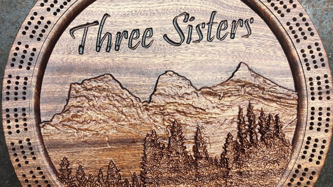 DIY CNC ROUTER: Making the Three Sisters Cribbage Board
